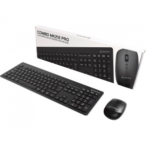 TECLADO E RATO MK212 PRO USB SEM FIO PRETO UNIKA