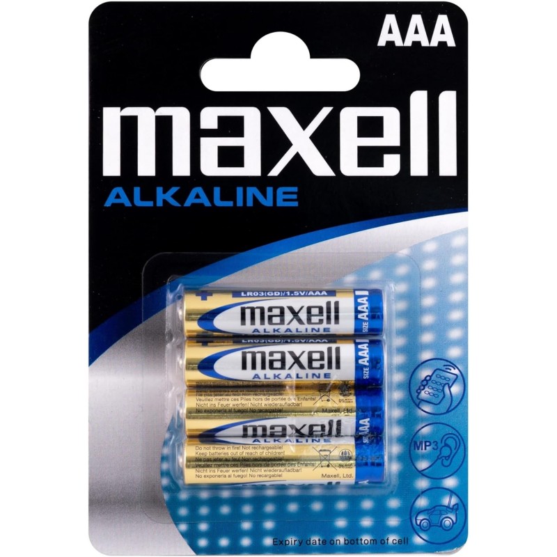 PILHA ALCALINA LR3-1.5V-AAA Cx C/4 MAXELL