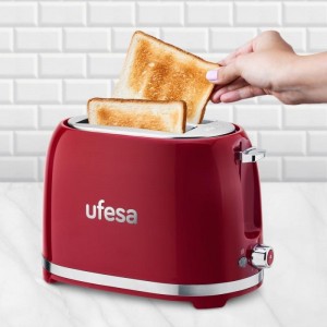 Torradeira Ufesa Classic PinUp 850W 2 Ranhuras Vermelha UFESA - N7197