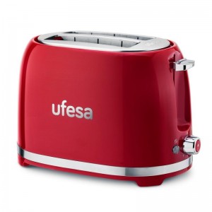 Torradeira Ufesa Classic PinUp 850W 2 Ranhuras Vermelha UFESA