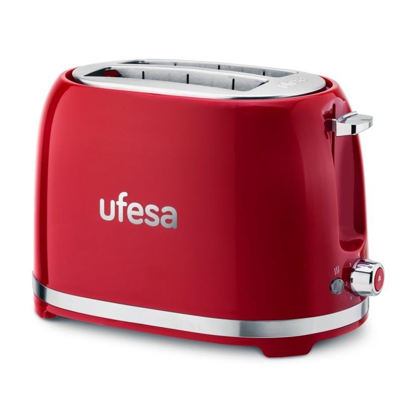 Torradeira Ufesa Classic PinUp 850W 2 Ranhuras Vermelha UFESA