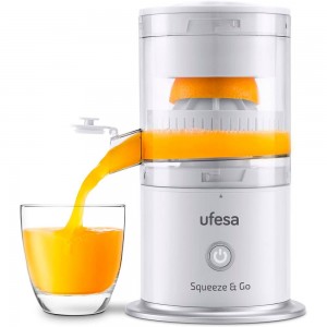 Espremedor Citrinos Squeeze & Go White UFESA de lado