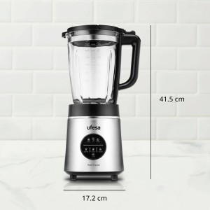 Liquidificadora Rock Crystal 1800W 1.75L Inox UFESA de lado